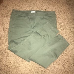Loft green chinos